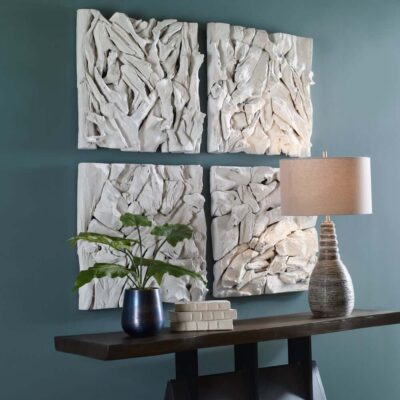 Rio Wood Wall Décor, Whitewashed