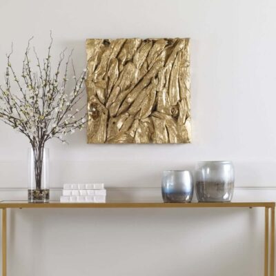 Rio Wood Wall Décor, Gold