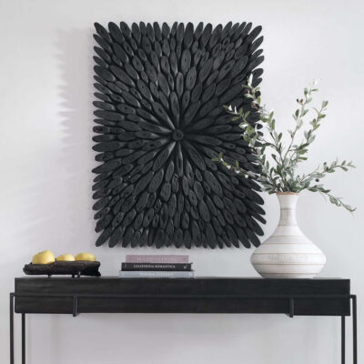 Bahama Wood Wall Décor, Black