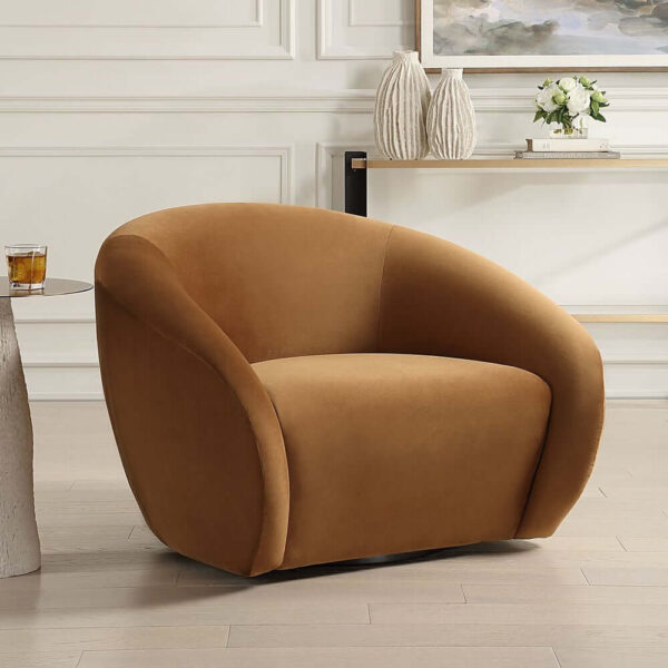 De Soto Swivel Chair, Hazelnut