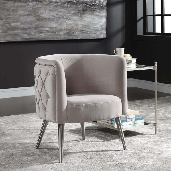 Haider Accent Chair, Champagne