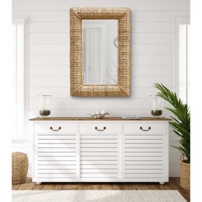 Twisted Seagrass Rectangle Mirror