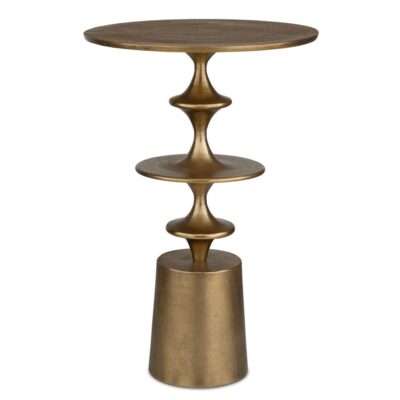 Flight Accent Table, Brass